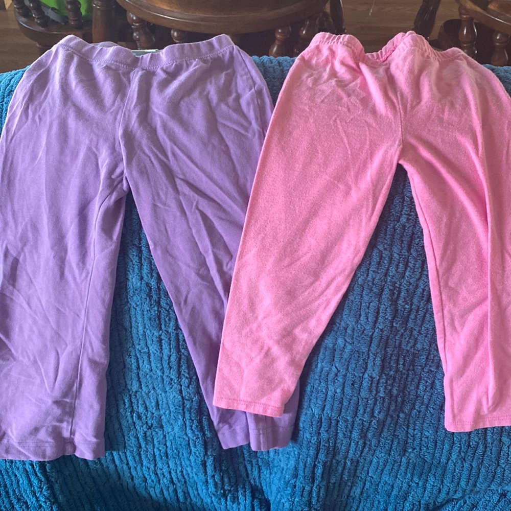 2 pairs girl pull on pants